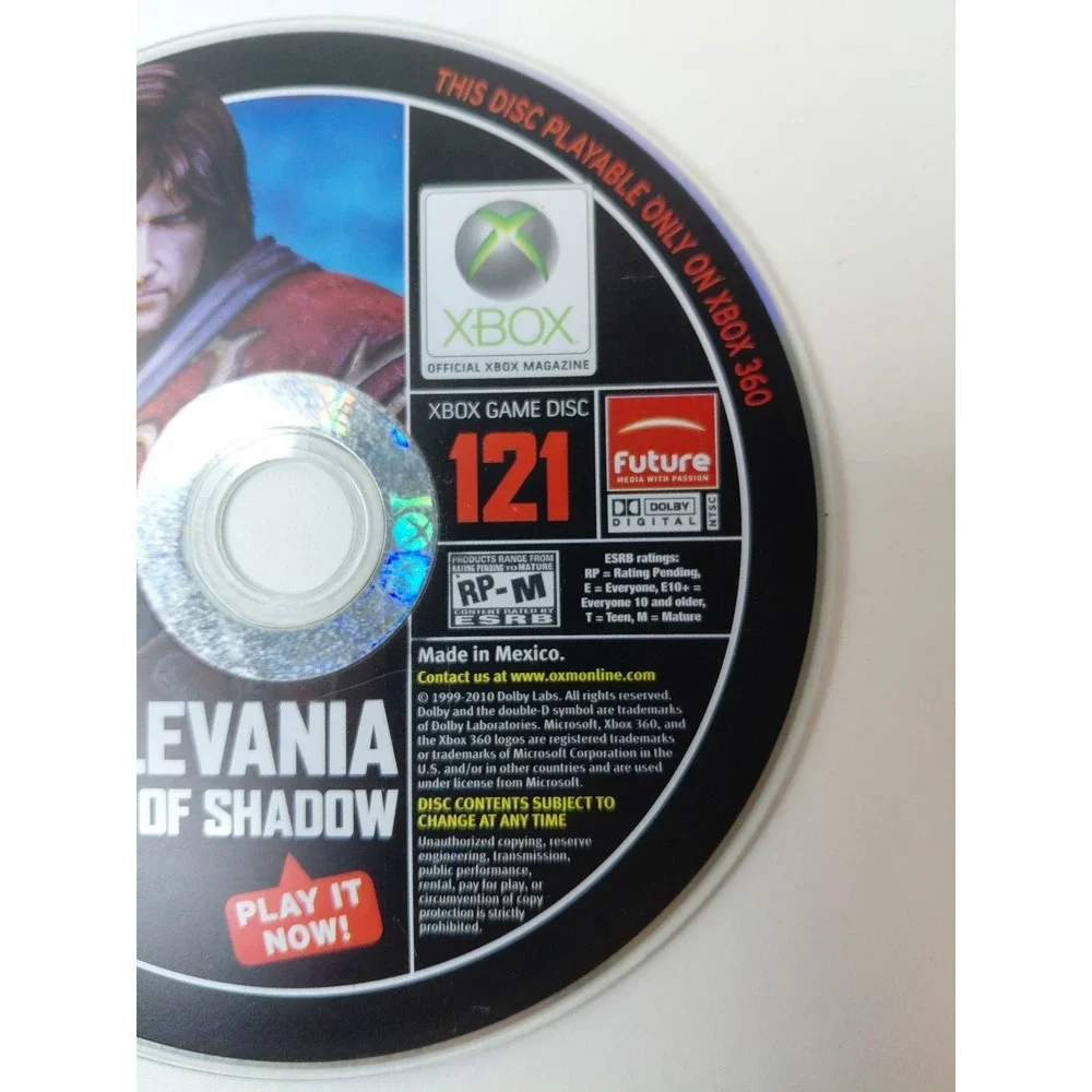 Microsoft Xbox‎ 360 DEMO DISC Castlevania Lords Of Shadow #121 Video Game - RARE